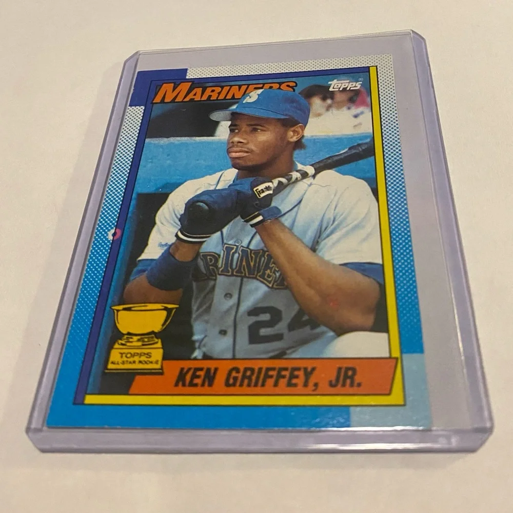 Ken Griffey Jr. 1990 Topps Error Baseball Card # 336 Vintage Collectible